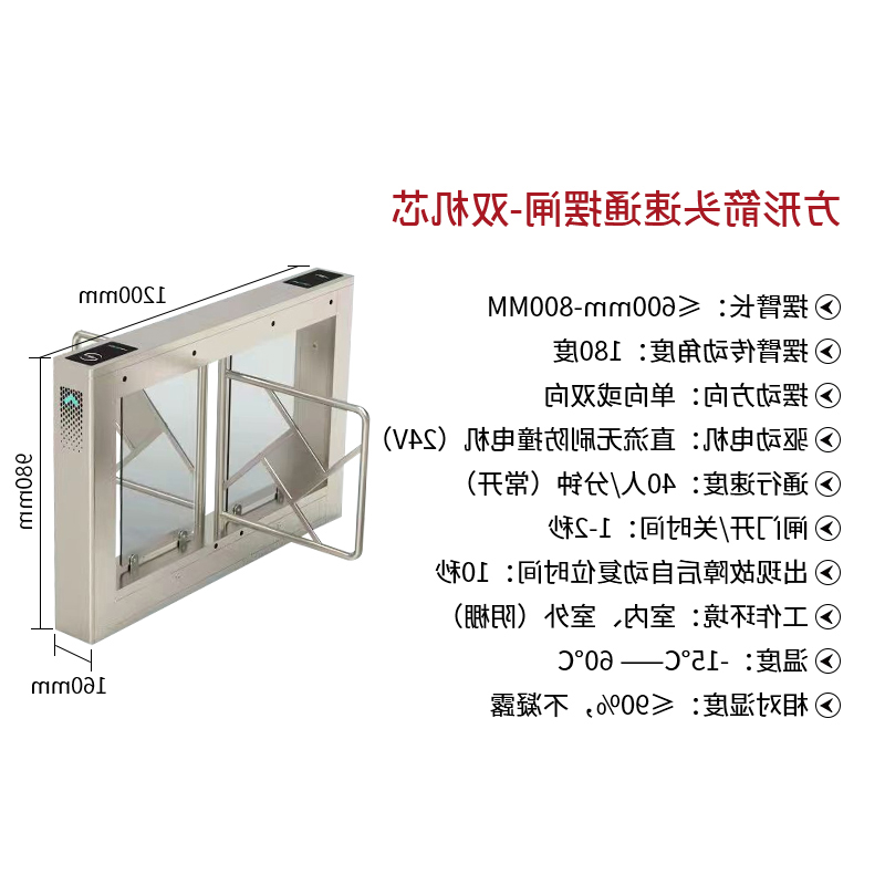 方形箭头速通摆闸